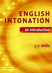 Cover of: English Intonation Pb and Audio CD by J. C. Wells