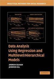 Cover of: Data Analysis Using Regression and Multilevel/Hierarchical Models by Andrew Gelman, Jennifer Hill