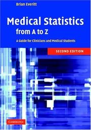 Cover of: Medical Statistics from A to Z by B. S. Everitt, B. S. Everitt