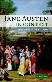 Cover of: Jane Austen in Context