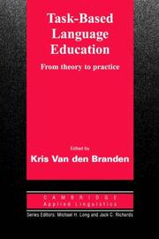 Cover of: Task-Based Language Education: From Theory to Practice (Cambridge Applied Linguistics)