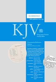Cover of: KJV Presentation Reference Black French Morocco CD283FH | 