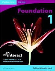 Cover of: SMP GCSE Interact 2-tier Foundation 1 Pupil's Book without answers