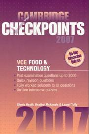 Cover of: Cambridge Checkpoints VCE Food and Technology 2007 (Cambridge Checkpoints)