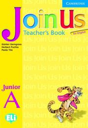 Cover of: Join Us for English Junior A Teacher