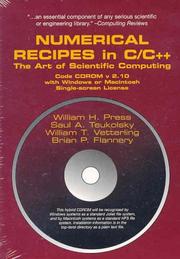 Cover of: Numerical Recipes in C & C++ Source Code CD-ROM with Windows, DOS, or Mac Single Screen License by William H. Press, Brian P. Flannery, Saul A. Teukolsky, William T. Vetterling