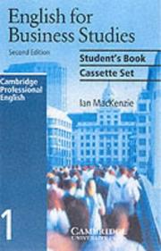 Cover of: English for Business Studies Audio Cassette Set: A Course for Business Studies and Economics Students