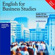 Cover of: English for Business Studies Audio CD Set (Cambridge Professional English) | Ian Mackenzie