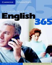 Cover of: English365 1 Student's Book: For Work and Life (Cambridge Professional English)