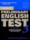 Cover of: Cambridge Preliminary English Test 3 Self-study Pack