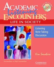 Cover of: Academic listening encounters by Kim Sanabria