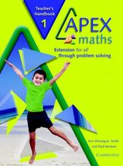 Cover of: Apex Maths 1 Teacher's Handbook: Extension for all through Problem Solving (Apex Maths)