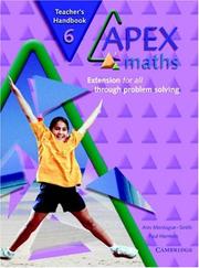 Cover of: Apex Maths 6 Teacher's Handbook: Extension for all through Problem Solving (Apex Maths)