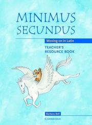 Cover of: Minimus Secundus Teacher's Resource Book by 