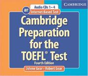 Cover of: Cambridge Preparation for the TOEFL® Test: Book with CD-ROM and Audio CDs Pack