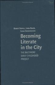 Cover of: Becoming Literate in the City: The Baltimore Early Childhood Project
