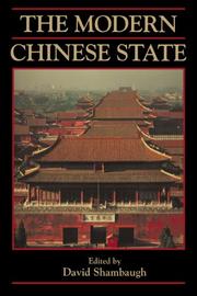 Cover of: The Modern Chinese State (Cambridge Modern China Series) by David L. Shambaugh