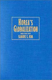 Cover of: Korea's Globalization (Cambridge Asia-Pacific Studies)