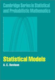 Cover of: Statistical models by A. C. Davison