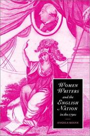 Cover of: Women Writers and the English Nation in the 1790s | Angela Keane