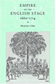 Cover of: Empire on the English stage, 1660-1714