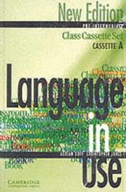 Cover of Language in Use Pre-Intermediate New Edition Class cassette set (Language in Use) by Adrian Doff