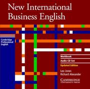 Cover of: New International Business English Updated Edition Workbook Audio CD Set by Leo Jones, Richard Alexander