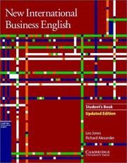 Cover of: New International Business English Updated Edition Student's Book by Leo Jones, Richard Alexander