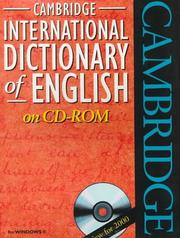 Cover of: Cambridge International Dictionary of English on CD-ROM by Paul Procter