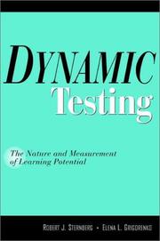Cover of: Dynamic Testing: The Nature and Measurement of Learning Potential