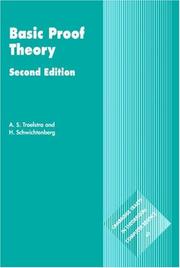 Cover of: Basic proof theory