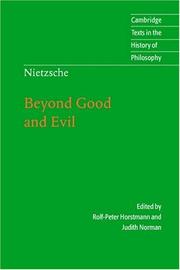 Cover of: Nietzsche: Beyond Good and Evil by Friedrich Nietzsche, Judith Norman