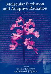 Front cover of Molecular evolution and adaptive radiation by Thomas J. Givnish