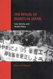 Cover of: The Ritual of Rights in Japan | Eric A. Feldman