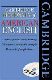 Cover of: Cambridge dictionary of American English. by 