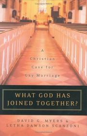 What God Has Joined Together by David G. Myers