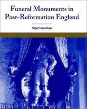 Cover of: Funeral Monuments in Post-Reformation England