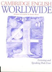 Cover of: Cambridge English Worldwide Listening and Speaking Pack 4 (Cambridge English for Schools)