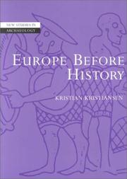 Cover of: Europe before History (New Studies in Archaeology)