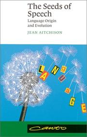 Cover of: The Seeds of Speech by Jean Aitchison