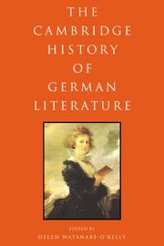 Cover of: The Cambridge History of German Literature