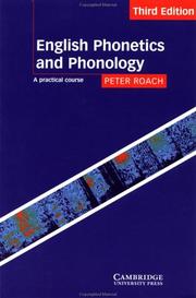 Cover of: English Phonetics and Phonology by Peter Roach