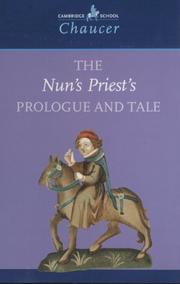 Cover of: The Nun's Priest's Prologue and Tale (Cambridge School Chaucer)