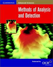 Cover of: Methods of Analysis and Detection
