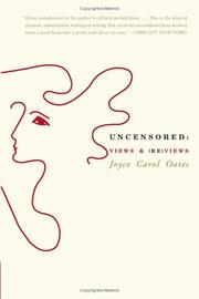 Cover of: Uncensored by Joyce Carol Oates