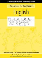 Cover of: Assessment for Key Stage 2 English