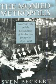 The Monied Metropolis cover