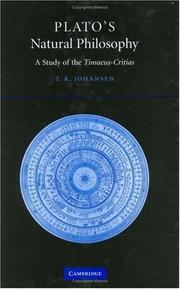 Cover of: Plato's Natural Philosophy: A Study of the Timaeus-Critias