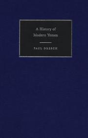 Cover of: A History of Modern Yemen by Paul Dresch