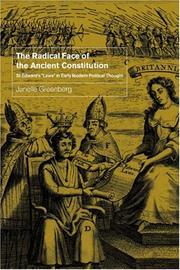 Cover of: The Radical Face of the Ancient Constitution | Janelle Greenberg
